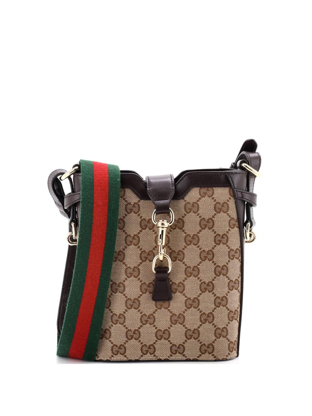 Gucci Bucket Bag Gg Canvas With Leather #265793G12B